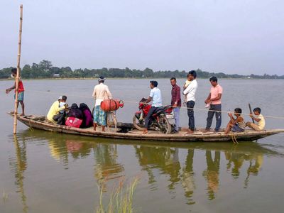 Four rescued from overflowing Arunachal river after raft capsizing; Assam grapples with floods