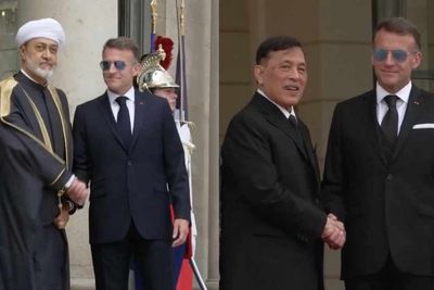 Watch: Emmanuel Macron brings back viral aviator sunglasses during state visit