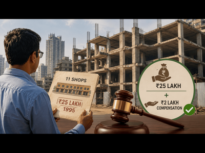 Man booked 11 shops for Rs 25 lakh in Mumbai in 1995 but didn't get possession even after 30 years; he fights back and wins full refund with 12% interest