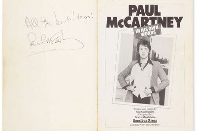 Paul McCartney book found at Oxfam charity shop sells for £1,000 at auction