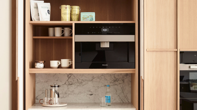 This Cabinet Is the Most Budget-Friendly Way to Make a Coffee Nook Feel Custom-Built — and It Can Even Work on Small Kitchen Counters