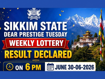 Sikkim State Dear Prestige Tuesday Weekly Lottery result declared for June 30, 2026 at 6 PM: Check the Rs 1 crore winning number and other prize winners