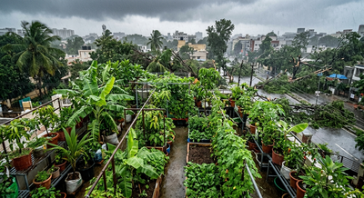 While trees across Bengaluru fall during heavy monsoon storms, this engineer’s 600-sq-ft rooftop forest of 100+ fruits, vegetables and medicinal plants stands strong
