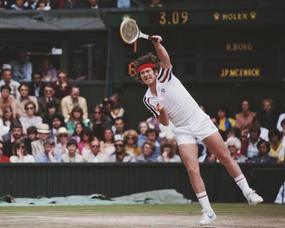Wimbledon guests chance their arm against robot mimicking stars’ serves