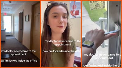 Woman arrives at the doctor’s office. Then she discovers she’s the only one there: ‘I’m literally locked in’