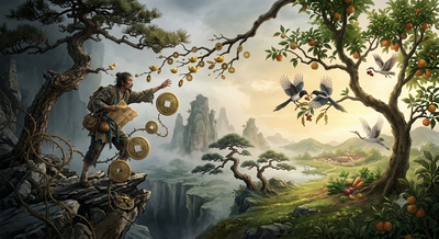 Chinese proverb of the day: 'Men will die for wealth, as birds for...' - this thought-provoking Chinese saying teaches why chasing money can cost you everything
