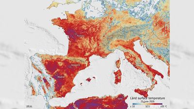 Europe's deadly heat wave seen from space | Space photo of the day for June 30, 2026