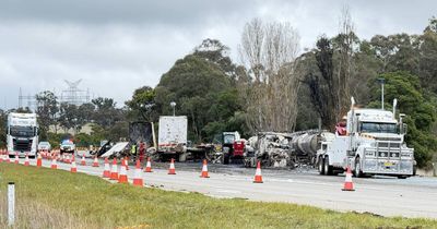 Interstate truckie to face charge after fiery highway crash