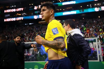 Arsenal star becomes second player to be sent off thanks to new World Cup rule