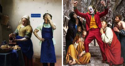 58 Unexpected Mashups By This Artist Where Pop Culture Characters Step Into Art History