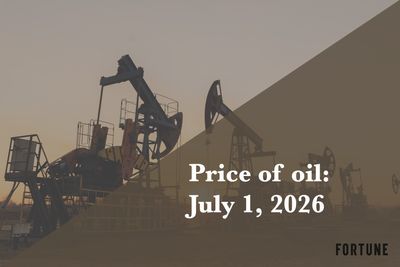 Current price of oil as of July 1, 2026
