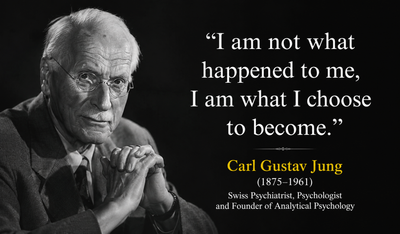Success Mantra of the Day: “I am not what happened to me, I am what I choose to become.” — Carl Gustav Jung's quote could rewrite everything you believe about success