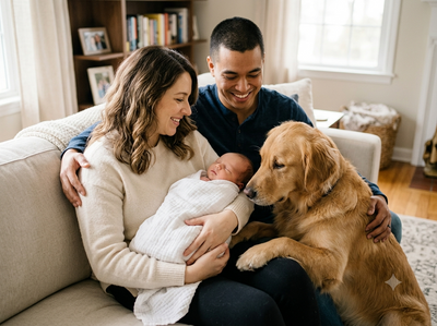 Psychology says people who raise a dog along with their new-born child aren't as stressed as many people assume: What research reveals