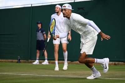 'Fine me, I don't care': Nick Kyrgios swears at umpire on Wimbledon return as he blasts 'dumb rules'
