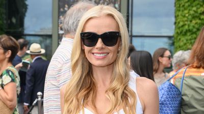 Katherine Jenkins' Wimbledon pedicure pays homage to tennis' iconic dress code in the chicest way