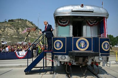 Trump sees bond with ‘great he-man’ Theodore Roosevelt at lavish library opening