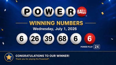 Powerball winning numbers for Wednesday, July 1, 2026: Here's who won the $375 million jackpot