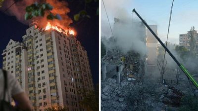 Russia launches major drone and ballistic missile attack on Kyiv; at least 8 killed as explosions rock Ukrainian capital