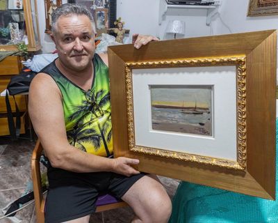 Valuable Spanish painting left on street salvaged by man who liked its frame