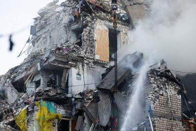 Russia launches major aerial attack on Kyiv, killing 13