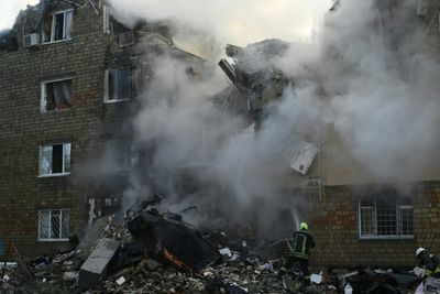 Kyiv Hit by Large-Scale Russian Missile and Drone Barrage, Killing at Least 13