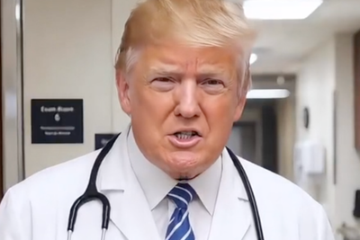 Trump posts AI video as a doctor diagnosing celebrities with derangement syndrome