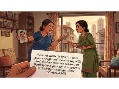 Husband leaves some properties to sister through Will, excluding wife and children; Supreme Court upholds it for this reason