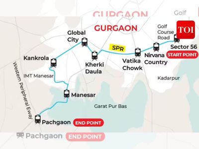 28 stations, 35-km: Gurgaon's proposed metro corridor connects Sector 56 to Pachgaon with a Global City stop and Namo Bharat interchanges