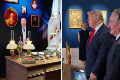Watch: Trump chats to AI Teddy Roosevelt in bizarre exchange over Panama Canal