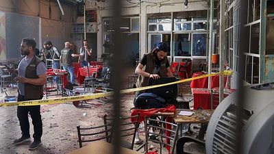 Damascus explosion caused by bomb, state TV says, as death toll climbs to nine