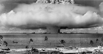 Between 1946 and 1958, the United States detonated 23 nuclear bombs at Bikini Atoll in the Pacific, destroying islands and contaminating the lagoon; decades later, researchers found flourishing coral communities whose resilience may offer insights for cancer research