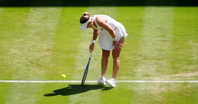 The Princess of Wales watches as Katie Swan is knocked out of Wimbledon