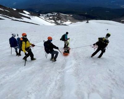 Novice climber rescued after surviving 1,500ft fall down California mountain