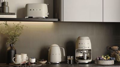 Smeg's latest colourway brings the neutral kitchen trend to its iconic appliances
