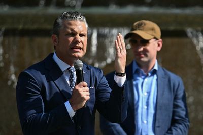Pete Hegseth labels protesters ‘ingrates’ after relentless attempts to disrupt his event