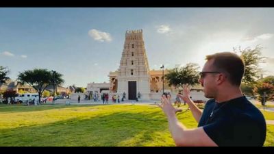 Being American means nothing: Standing in front of a Hindu temple, MAGA influencer slams children of H-1B visa holders ahead of July 4