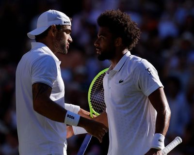 France’s feisty Fils wins over Centre Court but Berrettini has too much savvy