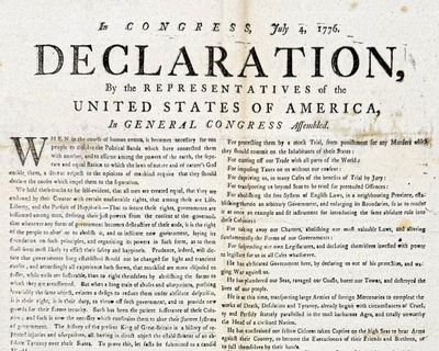 ‘Vanishingly rare’ copy of US Declaration of Independence found by volunteer in UK archives