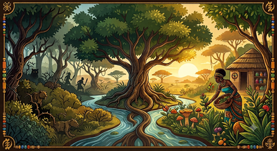 African proverb of the day: 'The forest not only hides man's enemies but is full of man's medicine, healing power and...' - this thought-provoking African saying teaches life lessons on importance of our environment and why nature is humanity's greatest resource