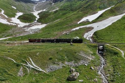 Steam railway marks 100 years traversing iconic Alpine pass that featured in James Bond