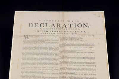 Volunteer finds ‘vanishingly rare’ Declaration of Independence in London archive