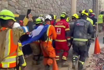 Security guard’s miraculous escape as he is pulled from Venezuela earthquake rubble