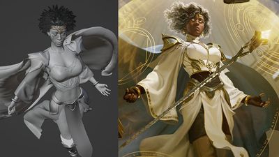 How simple 3D blockouts help build realistic fantasy art