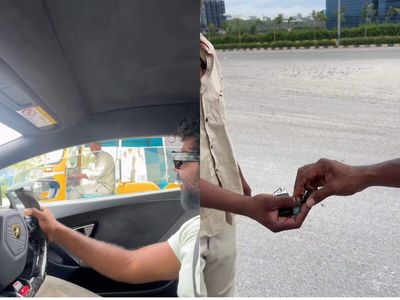Bengaluru man exchanges Lamborghini for auto, lets driver test supercar; netizens react