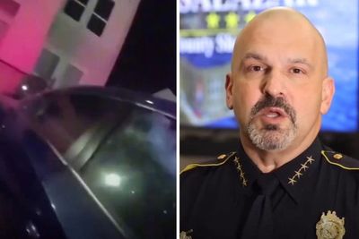 Four-month-old baby rescued by police after they smash their way into hot car in Texas