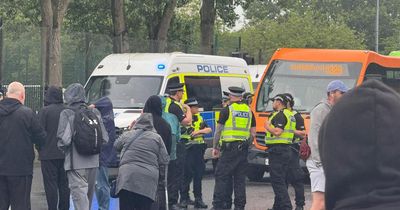 Protestors block busy Glasgow road after alleged sexual assault in the area