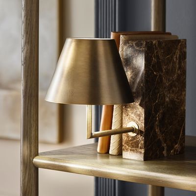 This viral Next rechargeable lamp is back in stock - it's a gamechanger for adding lighting to bookshelves