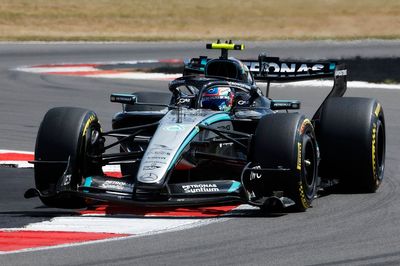 F1 British GP: Kimi Antonelli takes first sprint win with pass on Lewis Hamilton