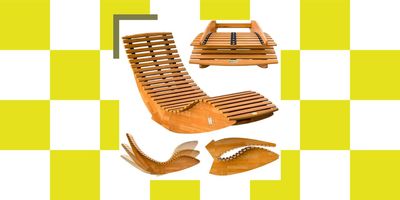 Okay, This Curved Sunlounger Is an Actual Design Moment — Plus, Its Foldable Style Makes It a Small Garden Savior for Summer