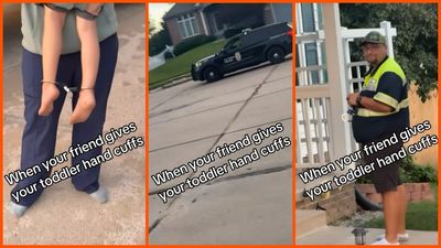 Nebraska toddler wanted to play with handcuffs, his busy dad handed him a pair. They he had to call the police: ‘Toddlers are feral creatures’